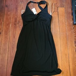 BCBG Black Halter Dress Size L